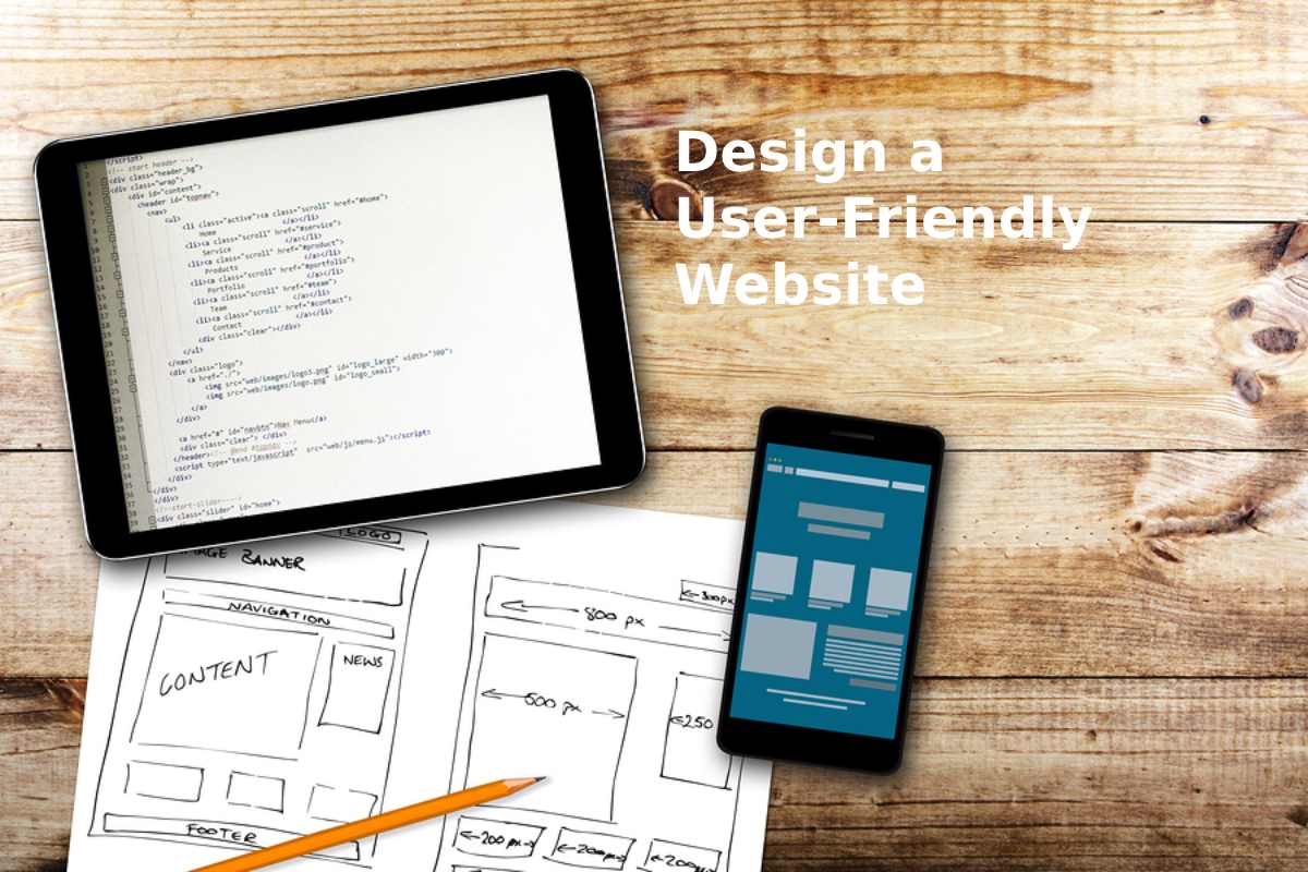 design a user friendly website