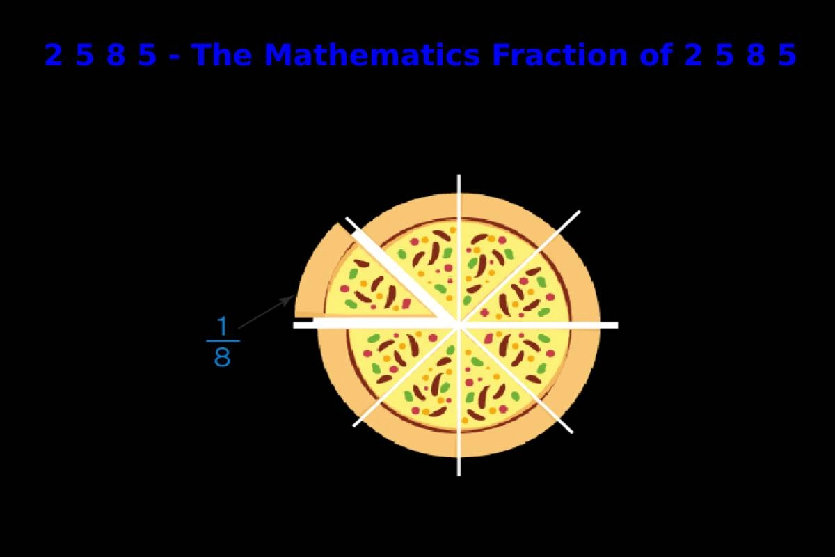 2 5 8 5 – The Mathematics Fraction of 2 5 8 5