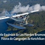 vuelo escénico de los fiordos brumosos y fiesta de cangrejos de ketchikan