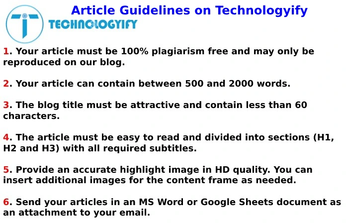 Article Guidelines on Technologyify - Data Infrastructure Write for Us