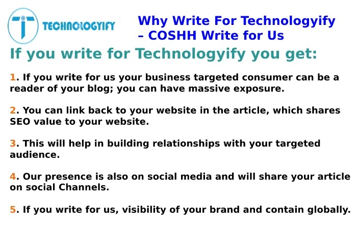 Why Write For Technologyify – COSHH Write for Us