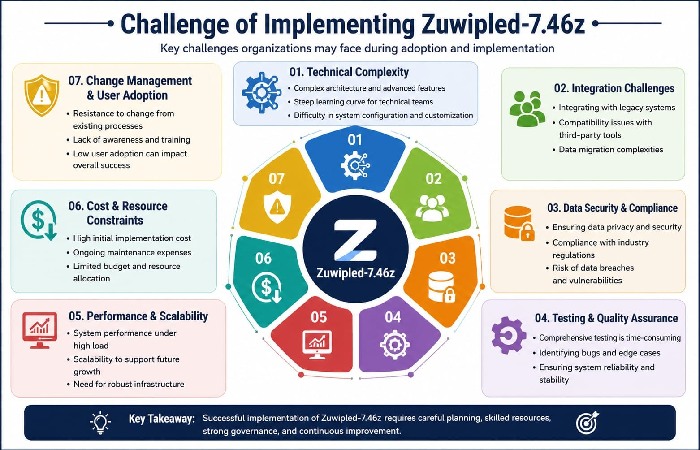 Challenges of Implementing Zuwipled-7.46z