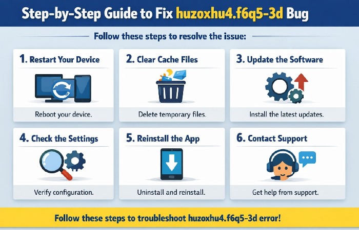 Step-by-Step Guide to Fix huzoxhu4.f6q5-3d Bug
