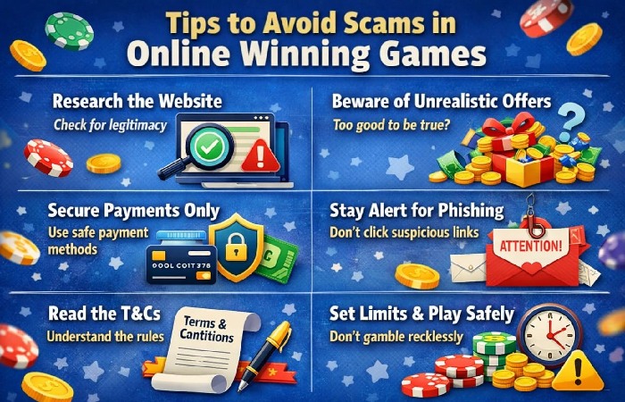 Tips to Avoid Scams in Online Winning Games