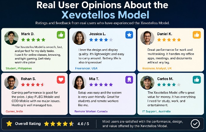 Real User Opinions About the Xevotellos Model