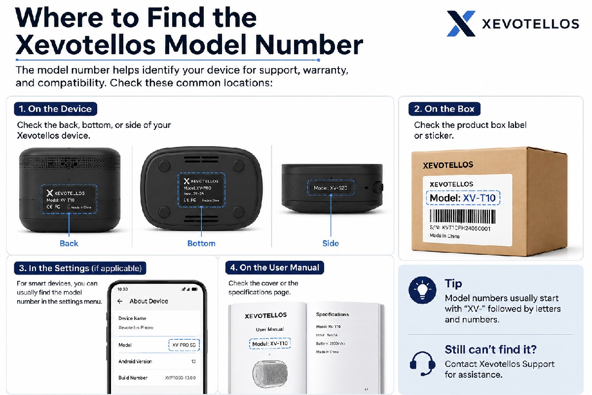 Where to Find the Xevotellos model number