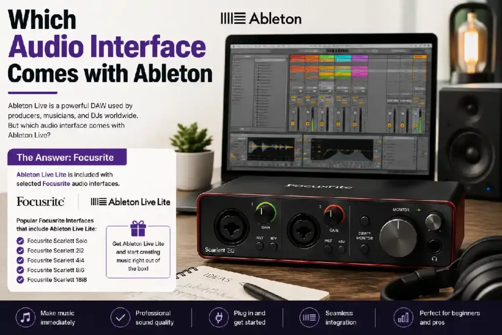 which audio interface comes with ableton